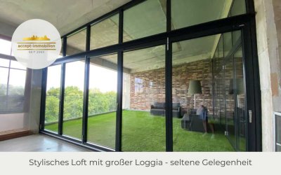 **Einmaliges Loft mit industriellem Charme |große Loggia | sofort frei **