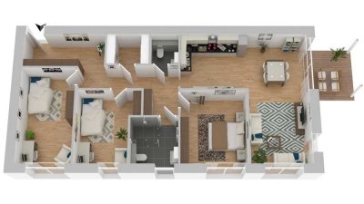 Großzügige 4-Zimmer-Neubauwohnung im Baugebiet Mondscheinweg zu mieten