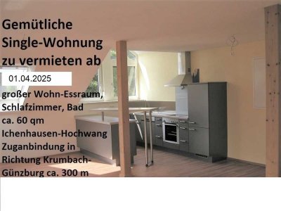 Schöne 2-Zimmer-DG-Wohnung in Ichenhausen