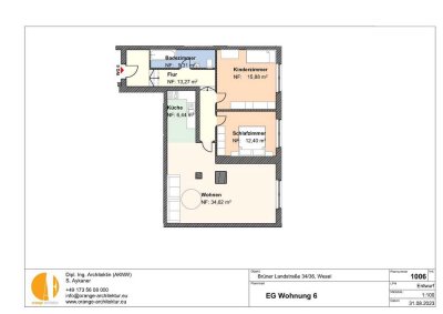 3 Zimmer Wohnung im Erdgeschoss