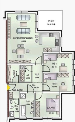 Schöne 4,5-Zimmer-Wohnung in Daun