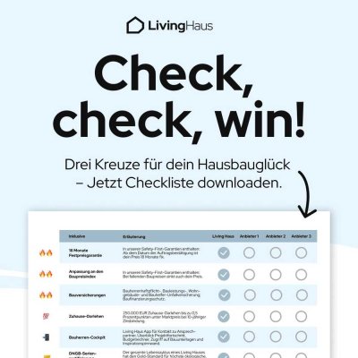 Euer neues Living Haus! voll förderfähig als Effizienzhaus 40