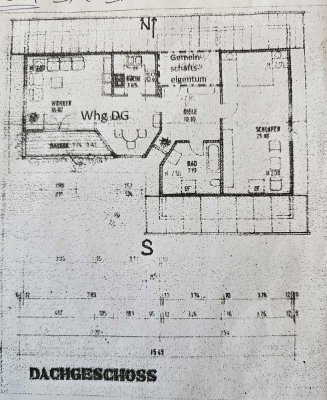 Stilvolle 2,5-Raum-DG-Wohnung mit Balkon und Südseite in ruhiger Wohngegend mit EBK in Haar