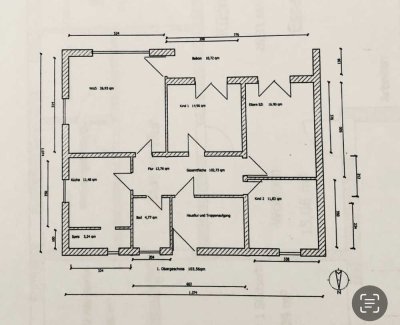 Renovierte Vier-Zimmer-Wohnung in Dreiparteienhaus in Parsberg-Zentrumsnah und großzügig von Privat