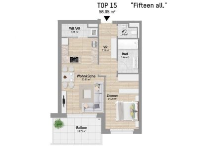 Top geschnittener 2-Zimmer Wohntraum mit bester City-Anbindung. Moderne Ausstattung