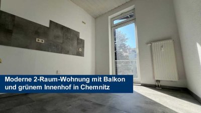 Moderne 2-Raum-Wohnung mit Balkon & grünem Innenhof in Chemnitz