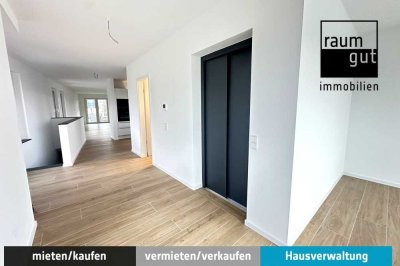 Neubau-Penthouse mit Rheinblick - 80 m² Dachterrasse - inkl. Einbauküche und Tiefgaragenstellplatz