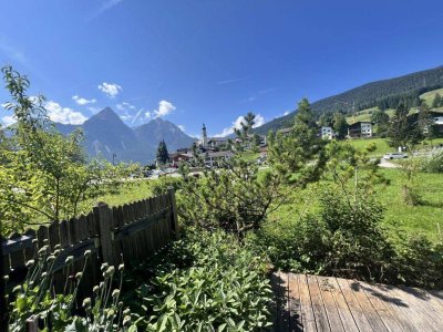 Gartenwohnung mit Bergblick