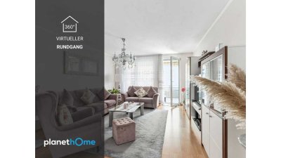 Helle, sehr gepflegte 4-Zimmer-Wohnung mit Balkon u. TG-Stellplatz Nürnberg, Großreuth b.Schweinau