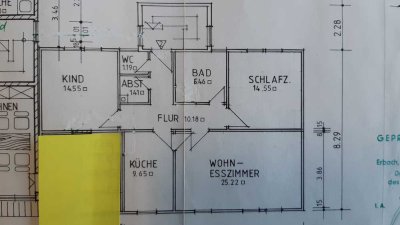 Dreizimmer- Wohnung, Erbach Zentrum nahe Bahnhof