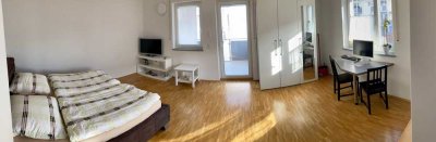 Geräumiges Pendler-Appartment Nähe Audi, EBK, teilmöbliert