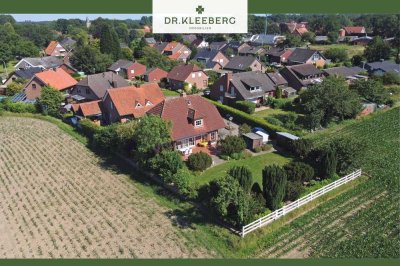 Einfamilienhaus mit Einliegerwohnung und Traumgarten in ruhiger Feldrandlage von Gimbte