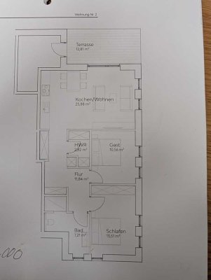 Stilvolle, neuwertige 3-Raum-EG-Wohnung mit geh. Innenausstattung mit Balkon und EBK