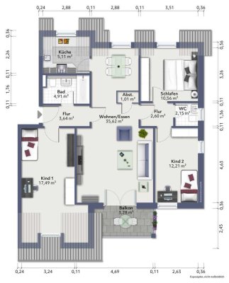 Kapitalanleger aufgepasst: 4RW mit Balkon und PKW-Stellplatz