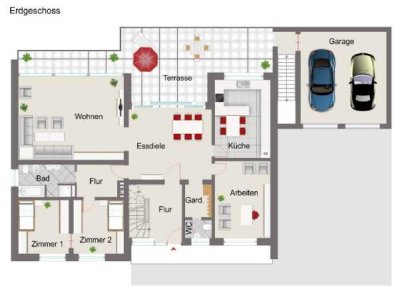 Attraktive und gepflegte 4-Zimmer-Erdgeschosswohnung mit Terrasse, Garten und Einbauküche in Bünde