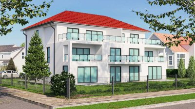 Großzügige EG Wohnung mit Südterrasse im Neubau / fußläufig zum Bahnhof