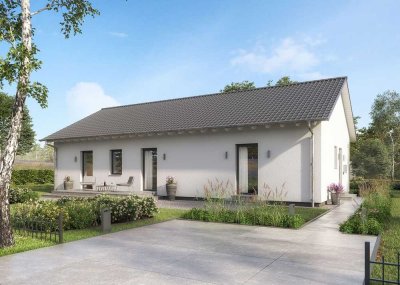 Außen fix, innen flexiebel Bungalow Inkl. Grünstück