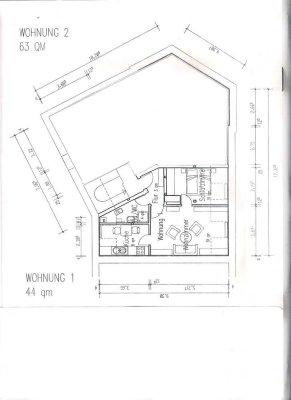 Freundliche 2 Zimmer Dachwohnung in Aschaffenburg Innenstadt