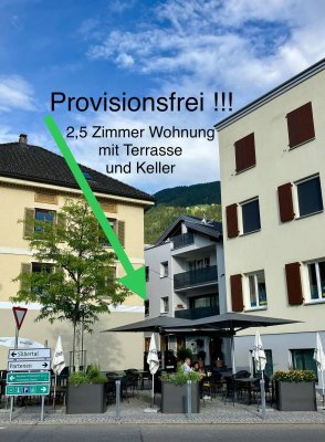 Provisionsfreie 2,5 Zimmer Wohnung mit Terrasse und Keller im Zentrum von Schruns