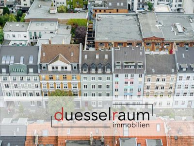 Unterbilk: bezugsfertige Maisonettewohnung mit traumhafter Dachterrasse & Balkon in zentraler Lage