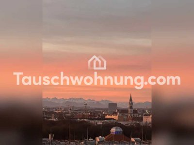 Tauschwohnung: 4 Z Westend/zentrale Lage m. Garten gegen 3 Z mit Alpenblick