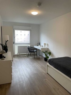 Wohnung 1 von 2: Modern renoviertes 1-Zimmer-Studentenapartment in Mannheim – möbliert & PV-Anlage