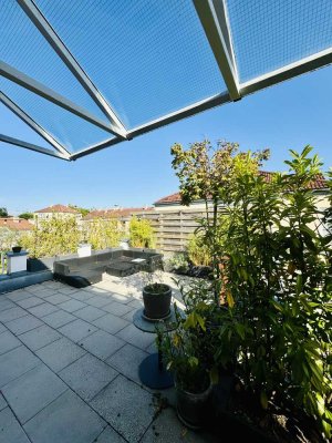 Dachterrassentraum mit Galerie - Einbauschränke - 2-Zimmer Wohnung