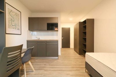 Exklusive 1-Zi-Wohnung mit gehobener Innenausstattung in Düsseldorf Cube
