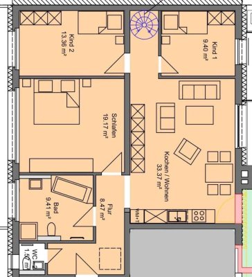 Geschmackvolle, modernisierte 3-Zimmer-Wohnung in Ludwigshafen am Rhein