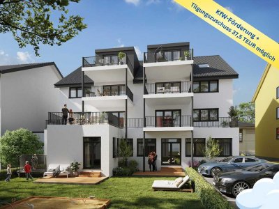 Neubau-Standard 3-Zi.-ETW 87m² in Oberschopfheim, attraktive Förderung möglich!