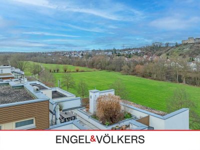 Charmante 4,5-Zimmer-Penthouse-Wohnung mit Blick auf die Enz