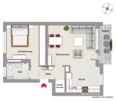 2 ZKB-Wohnung mit Stellplatz - Selbstnutzung oder Kapitalanlage. Kriegst Du hin. Mit uns.