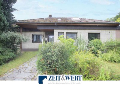 Hürth! Barrierefreier Bungalow mit aufgestocktem Walmdach, Sonnengarten, Kamin und Garage! (LK 4693)