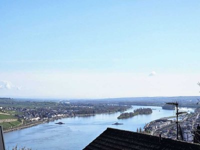 Bingen-Elisenhöhe - Großzügiges Einfamilienhaus mit ELW und Rheinblick! - Wärmepumpenready!