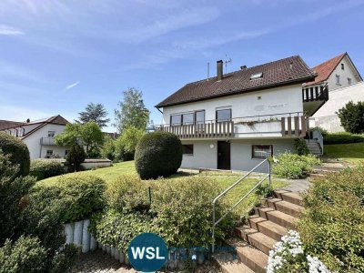 1-2 Familienhaus mit großem Garten (Bauland!), XL-Doppelgarage und Aussicht in Aichtal - Grötzingen