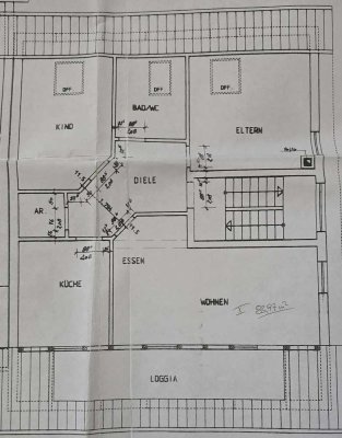 Helle Dachgeschoss Wohnung mit Terrasse in Windhagen Hallerbach