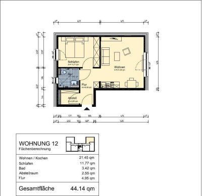 2-Zimmer-Seniorenwohnung