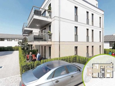 Neubau 3-Zimmer-Wohnung mit Garten I Aufzug I provisionsfrei