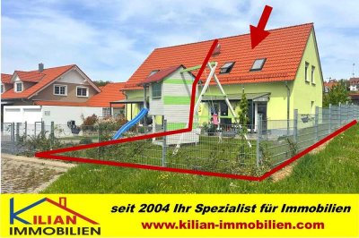 KILIAN IMMOBILIEN!  DOPPELHAUSHÄLFTE AUS 2016 MIT 99 M² IN KAMMERSTEIN!  EBK * WÄRMEPUMPE * FBH