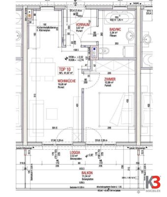 K3 - Schöne 2-Zimmer Eigentumswohnung in Neubau mit Balkon u. Carport. Sehr gute Stadtlage. Barrierefrei.