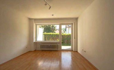 Frei nutzbar ab Jan 2025 + provisionsfrei den Käufer : 1-Zimmer-Apartment m. Terrasse, Keller und TG