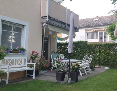 2-Raum-Garten-Wohnung mit EBK und Hobbyraum (80qm Wohn-/Nutzfläche) in München Waldtrudering