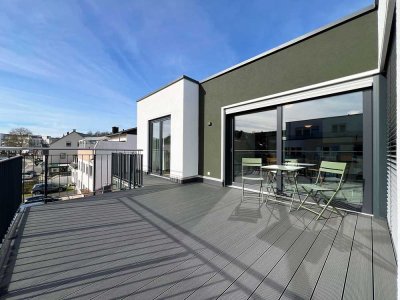 � Luxuriöse 2-Zimmer-Penthouse mit Dachterrasse & Einbauküche � NEUBAU LUXUS-DOMIZIL "KA88"