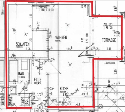 Ansprechende 1-Zimmer-EG-Wohnung mit Einbauküche in Horneburg