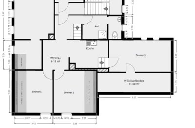 Schöne 3-Zimmer-Dachgeschosswohnung in Best Lage von Ludwigsburg-Zentrum