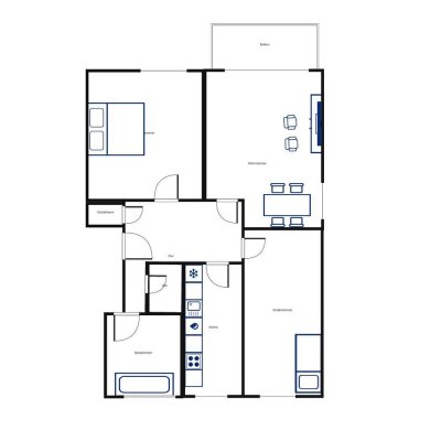 Hier lässt es sich aushalten: geräumige 3-Zimmer-Wohnung (Nur mit Wohnberechtigungsschein)