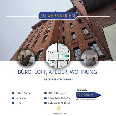 Einzigartige Loft-Einheit in historischem Fabrikgebäude – Vielseitige Nutzung möglich