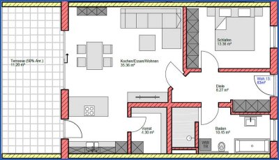 Wohnung 13, Haus 1, 2.OG