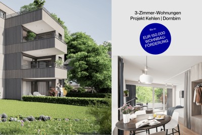 3-Zimmer-Wohnung im 2.OG mit großer Sonnenterrasse und Weitblick