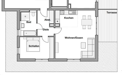 Neubau: 2-Zimmer Servicewohnung in Weilerswist Wohnung A12